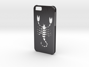 Iphone 6 Scorpio case in Polished and Bronzed Black Steel