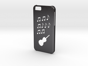 Iphone 6 Music case in Polished and Bronzed Black Steel