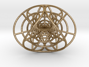 Enneper's Mesh, 1/8" diameter wires in Polished Gold Steel