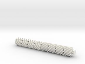 Helical 8tooth in White Natural Versatile Plastic