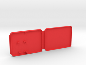 Micro & Mini SD Card Case in Red Processed Versatile Plastic