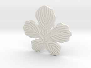 Paper Mulberry Leaf in White Natural Versatile Plastic