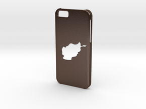 Iphone 6 Afghanistan Case in Polished Bronze Steel