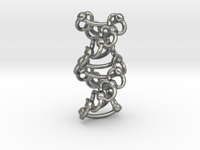 DNA Helixa - 25mm in Natural Silver