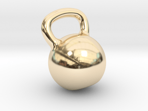 Kettle Big Customizable for Bodybuilders in 14K Yellow Gold
