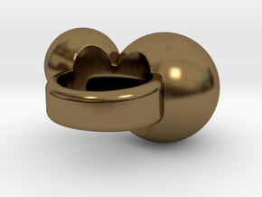 "BUBBLES"_Women ring in Polished Bronze