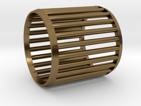 Napkin Ring Cage in Polished Bronze