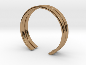 17.50 Mm Double Ring in Polished Brass