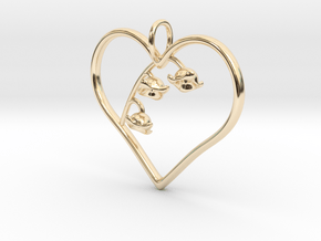 Lily of the Valley in 14k Gold Plated Brass: Medium