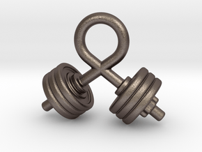 Strength Of The Bodybuilder in Polished Bronzed Silver Steel
