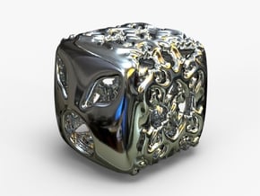 PA Charm V11f PE51s1h15x13 in Rhodium Plated Brass