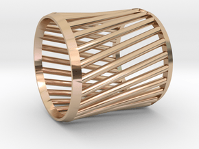 Napkin Ring Twist in 14k Rose Gold Plated Brass