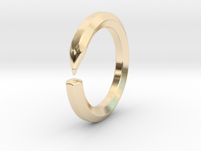  Herbert S. - Pencil Ring in 14k Gold Plated Brass: 9 / 59