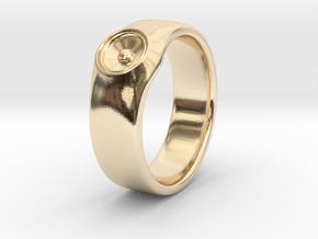 Laura - Ring - US 9 - 19mm inside diameter in 14k Gold Plated Brass: 9 / 59