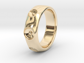 Laurane - Ring - US 9 - 19mm inside diameter in 14k Gold Plated Brass: 9 / 59