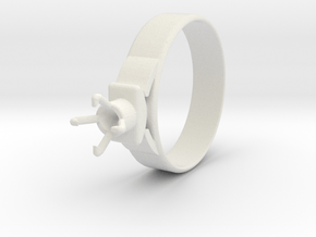Design Ring Ø18.20 Mm For Diamond Ø5.2 Mm Model F2 in White Natural Versatile Plastic