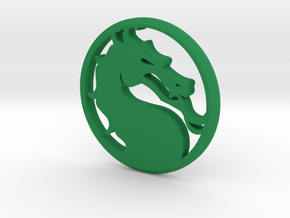Mortal Kombat Medallion in Green Processed Versatile Plastic