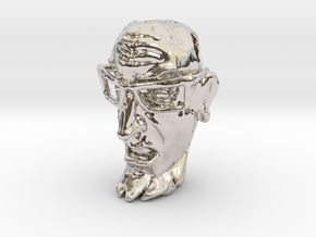 Dr Venture Pendent-Tiki style in Rhodium Plated Brass