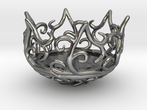 Hedera Tealight Holder- Small in Polished Silver