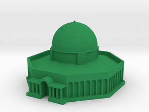 Dome of the Rock in Green Processed Versatile Plastic