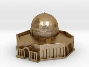 Dome of the Rock in Polished Gold Steel