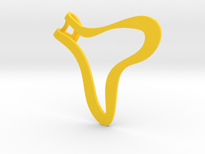 Modern organic pendant in Yellow Processed Versatile Plastic