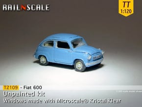Fiat 600 (TT 1:120) in Tan Fine Detail Plastic