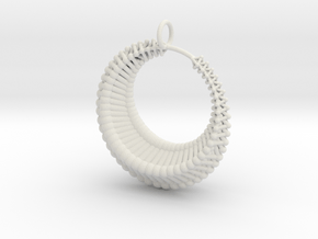 Luna1 pendant in White Natural Versatile Plastic