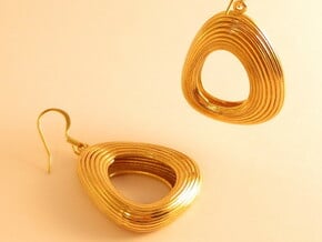 Lotka Volterra Earrings Pair in 18K Gold Plated