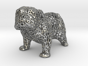 Bulldog Voronoi 45mm in Natural Silver
