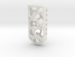 Heart Lantern X4: Tritium (All Materials) in White Natural Versatile Plastic