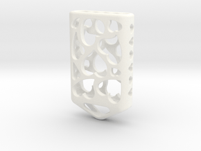 Heart Lantern X5: Tritium (All Materials) in White Processed Versatile Plastic