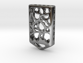 Heart Lantern X5: Tritium (All Materials) in Fine Detail Polished Silver