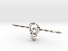 Industrial piercing without balls in Rhodium Plated Brass