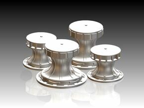 Capstans set 1/96 in Tan Fine Detail Plastic