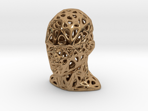 Female Voronoi Head Scale 0.25 in Polished Brass