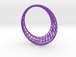 Elliptic mesh Bracelet in Purple Processed Versatile Plastic