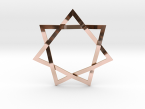 7 Point Woven Star in 14k Rose Gold