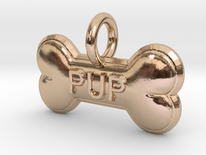 PUP charm in 14k Rose Gold