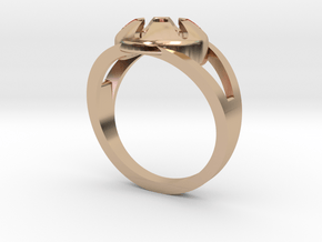 Matrix Ring in 14k Rose Gold Plated Brass