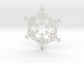 Fractal Snowflake 1 - LP in White Natural Versatile Plastic