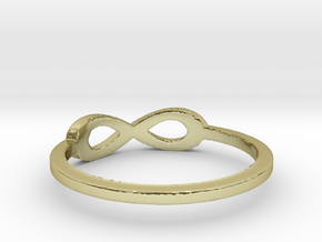 infinity ring Ring Size 7 in 18k Gold Plated Brass