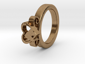 Horse Heart Ring Ø16.50 Mm in Natural Brass