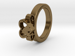 Horse Heart Ring Ø16.50 Mm in Natural Bronze