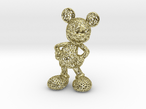 Mickey Voronoi 100mm in 18k Gold Plated Brass
