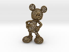 Mickey Voronoi 100mm in Polished Bronze