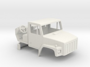 1/64 scale International 2574 Truck cab with inter in White Natural Versatile Plastic