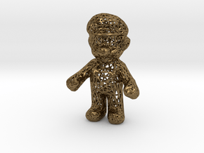Mario Wireframe 100mm in Natural Bronze