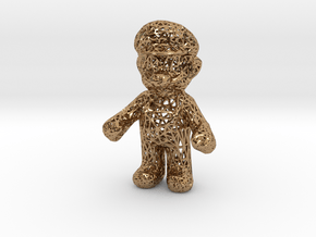 Mario Wireframe 100mm in Polished Brass