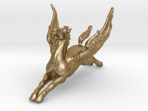Pegasus in Polished Gold Steel